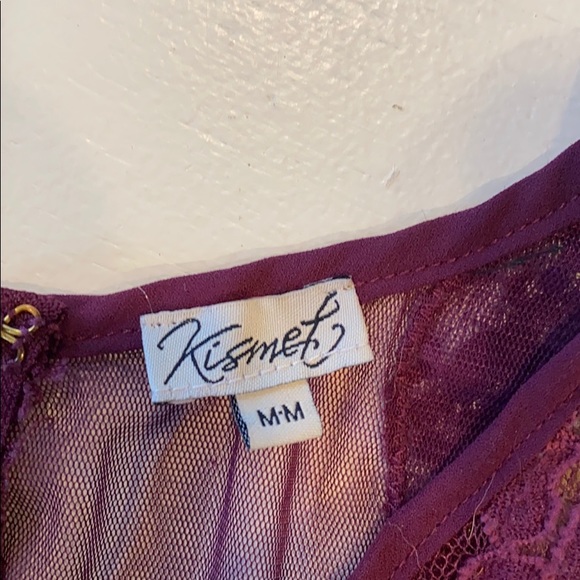 Kismet purple lace party dress. Size medium - Picture 1 of 3